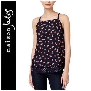 Maison Jules Watermelon Print Top M